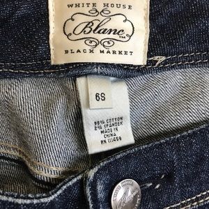 White House Black Market mid-rise jeans. Size 6S